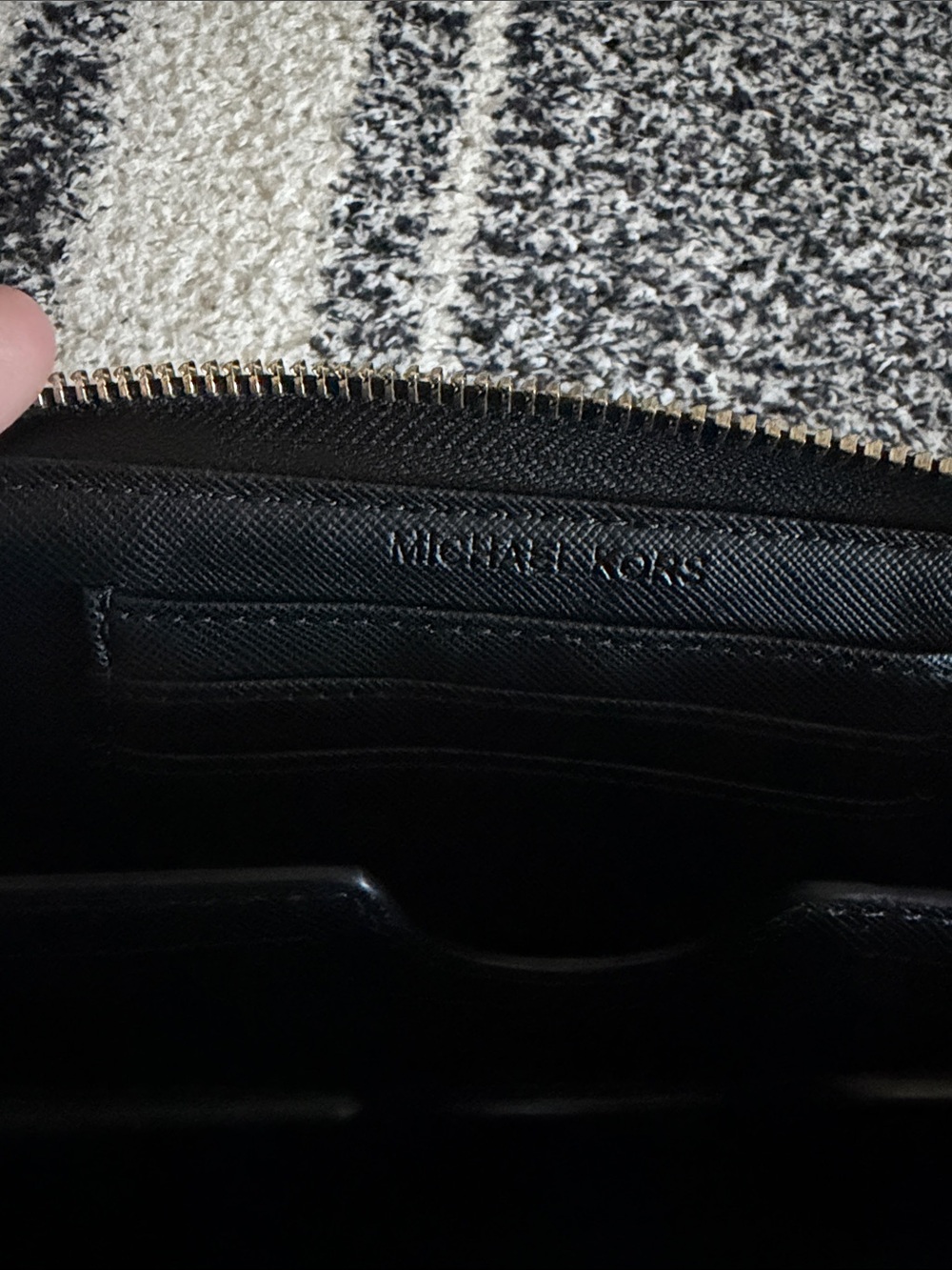MICHAEL KORS Black Zip Wristlet Wallet - Picture 5 of 7
